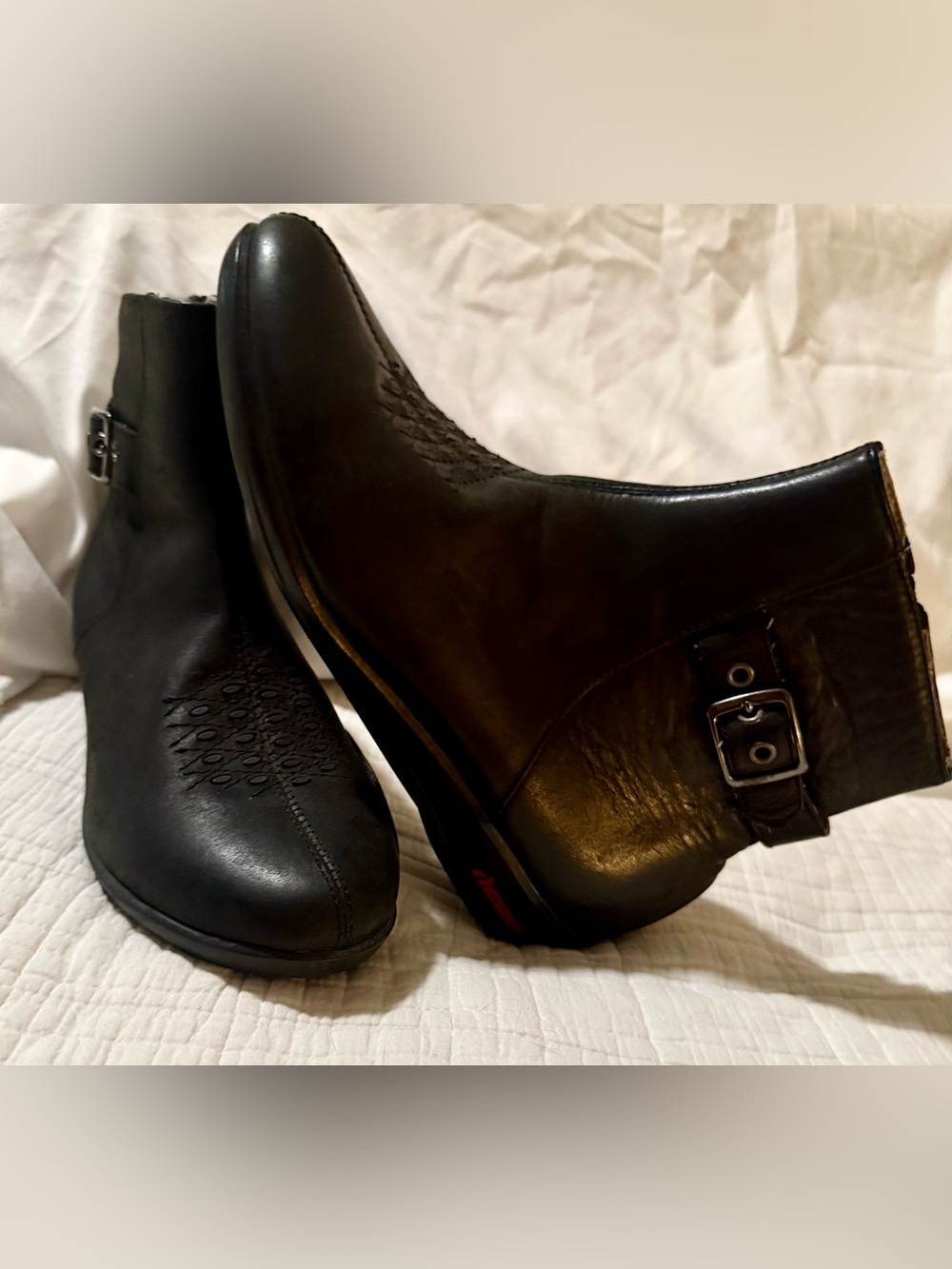 Icon Sacred Low Leather Motorcycle Boots Black Women's 6.5 Street Bike Moto